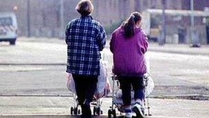Women with strollers (generic)