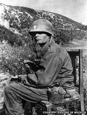 Father Kapaun in an undated photograph from Korea