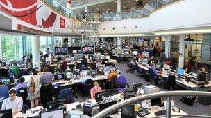 BBC newsroom