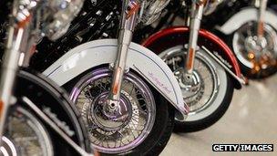 Harley Davidson showroom