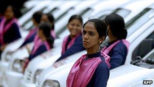 Women taxi drivers in Mumbai