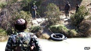 Rebels of the Free Syrian Army in Idlib province, northern Syria