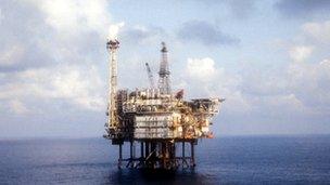 North Sea oil platform