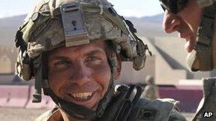 Staff Sgt Robert Bales participating in military training at Fort Irwin, California 23 August 2011