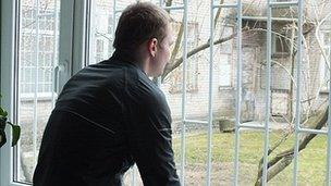 Marko, an Estonian fentanyl addict, at a treatment centre in Tallinn