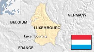 Map of Luxembourg