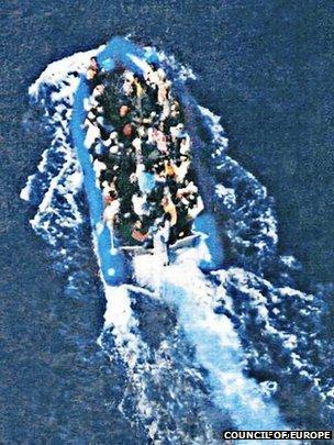 Image of the boat provided by the Council of Europe