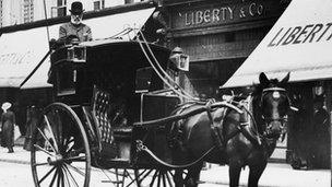 Horse-drawn Hackney carriage