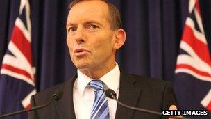Tony Abbott, file image from 27 February 2012