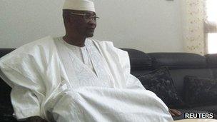 Mali's ousted President Amadou Toumani Toure on 8 April 2012