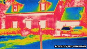 Thermogram of home
