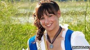 Daniela Kugler, Spargel Konigin (asparagus queen) of Schrobenhausen 2011-2012