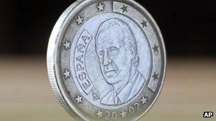 Spanish euro coin