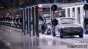 Mercedes production line