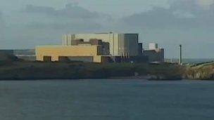 Wylfa nuclear power station on Anglesey