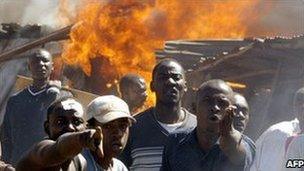 Clashes in the Mathare slum in Nairobi in January 2008