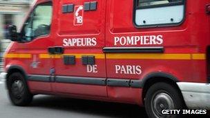 Paris fire engine (file pic)