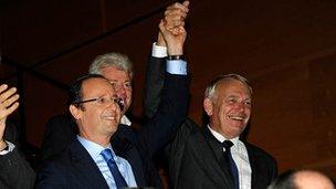 French Prime Minister Jean-Marc Ayrault (L) with President Francois Hollande (Image: Jean-Marc Ayrault - Le Blog)