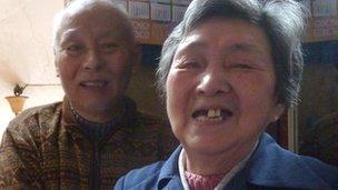 Mr Zhang (L) and Mrs Zhang (R)
