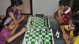 Chess matches at Chanakya Chess Club in Mumbai