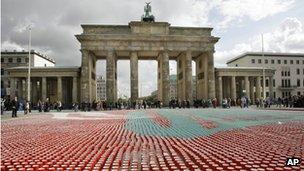 The Brandenburg Gate in Berlin, Germany