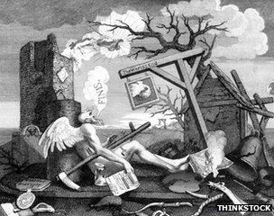 William Hogarth's The End of the World, c.1760