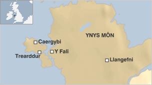 Map o'r ardal