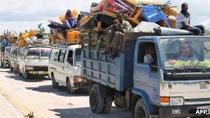 Somali flee the Afgoye corridor - 23 May
