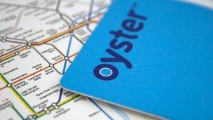 Oyster Card and Tube map