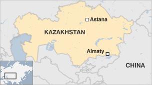 Map of Kazakhstan