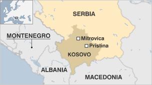 Map of Kosovo