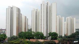 File photo: High-rise residential flats in Singapore