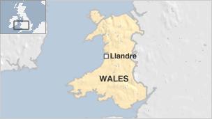 Map of Llandre, Wales