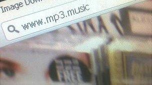 Screenshot showing potential .music top-level domain name