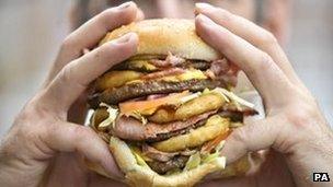 An enormous burger