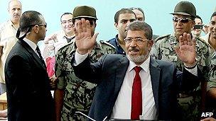 Egyptian presidential candidate Mohammed Mursi