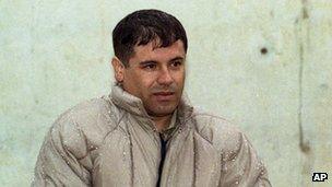 Joaquin "El Chapo" Guzman under arrest in 1993
