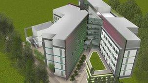 Graphic image for new dental hospital at Pebble Mill