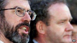 Gerry Adams and Martin McGuinness in 1999