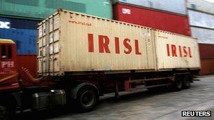 IRISL containers in Singapore