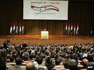 Bashar al-Assad addresses the Baath Party conference (2005)