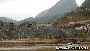Damming of the Mekong River in Laos