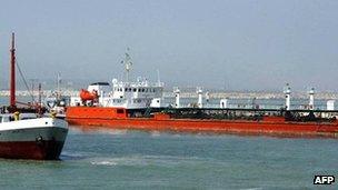An Iranian oil tanker - archive shot, 2004