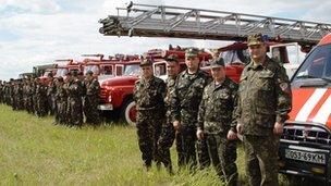 Firefighters in Chernobyl