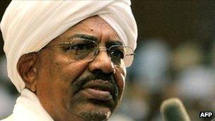 President Omar al-Bashir addressing parliament on 12 July 2011