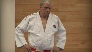 Alan Roberts in his Judo kit.
