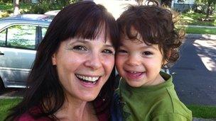Kimberly Birbrower and her son