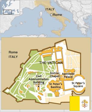 Map of the Vatican