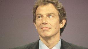 Prime Minister Tony Blair in 1998