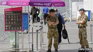 Soldiers at the Olympic Park